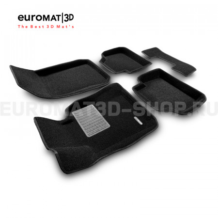 Текстильные 3D коврики Euromat3D Business в салон для Bmw 3 (E90) (2007-2010) № EMC3D-001208
