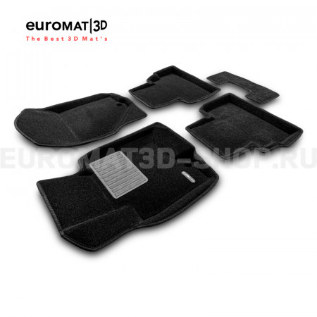 Текстильные 3D коврики Euromat3D Business в салон для Infiniti FX,QX70 (2008-2014/2015-) № EMC3D-002802