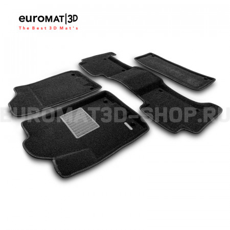 Текстильные 3D коврики Euromat3D Premium в салон для Infiniti QX56, QX80 (2010-2015-) № EMPR3D-002813