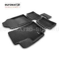 3D коврики Euromat3D EVA в салон для Hyundai Solaris (2017-) № EM3DEVA-002931