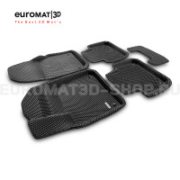 3D коврики Euromat3D EVA в салон для Porsche Cayenne (2018-) № EM3DEVA-004106