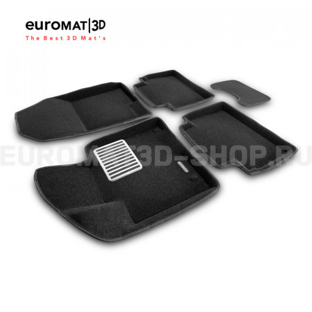 Текстильные 3D коврики Euromat3D Lux в салон для Hyundai Tucson (2021-) № EM3D-002711 Текстильные 3D коврики Euromat3D Lux в салон для Hyundai Tucson (2021-) № EM3D-002711