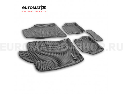 3D коврики Euromat3D EVA в салон для Jeep Compass (2018-) № EM3DEVA-002762