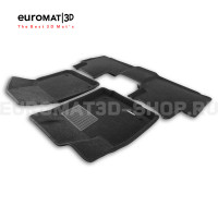 Текстильные 3D коврики Euromat3D Business в салон для Volkswagen Talagon (2021-) № EMC3D-005421