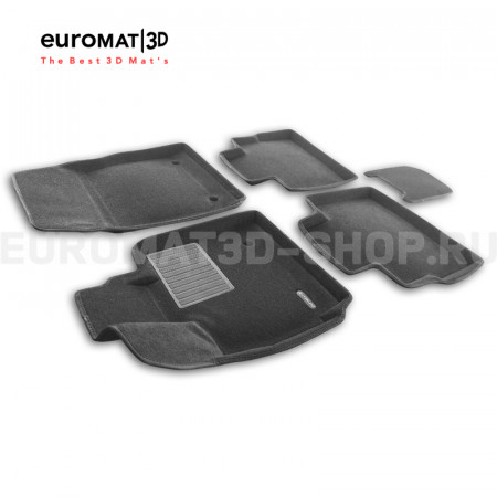 Текстильные 3D коврики Euromat3D Business в салон для Jaecoo J8 (2024-) № EMC3D-000031