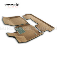 Текстильные 3D коврики Euromat3D Business в салон для Seres M7 (2023-) № EMC3D-001491R Коричневые